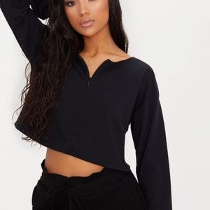PrettyLittleThing Sweaters - Black zip sweater (Yeezy inspired) PrettyLittleThing Sweaters - Black zip sweater (Yeezy inspired)